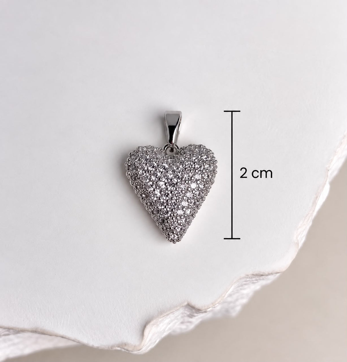 DIJE PLATEADO CORAZON