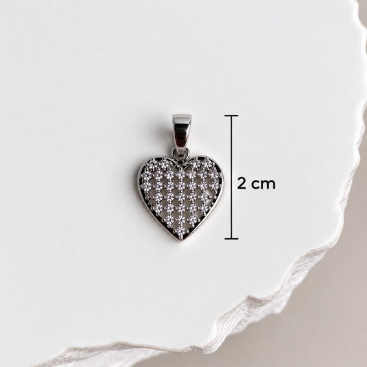 DIJE PLATEADO CORAZON