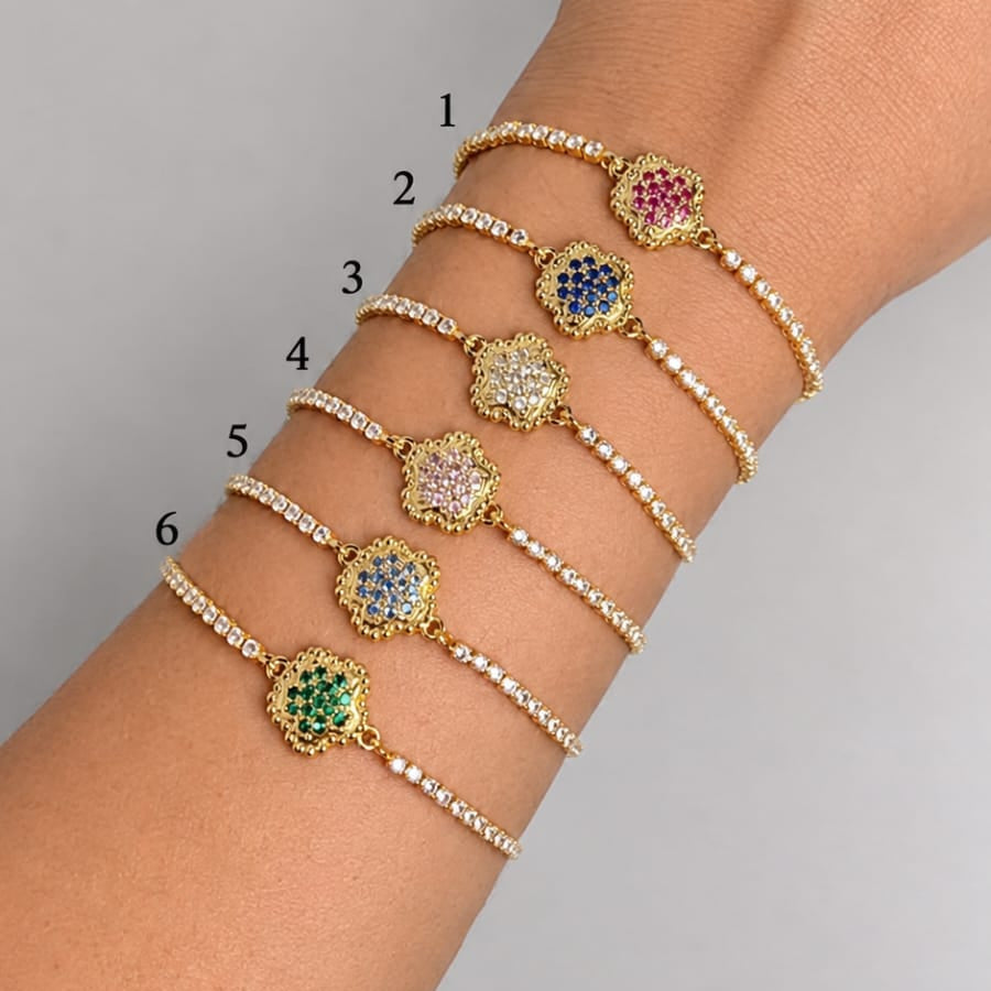 PULSERAS FLORES (ESCOGE TU FAVORITA)
