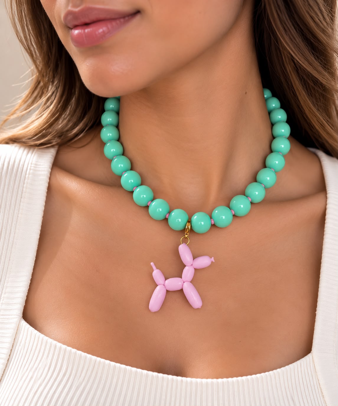 COLLAR ABACO VERDE MENTA